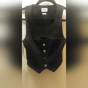 Aritzia slim-fit button-up vest